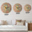 Marbré fleur marbré - horloge murale moderne-59913445