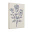 Plantes et fleurs, impression de motif floral botanique bleu