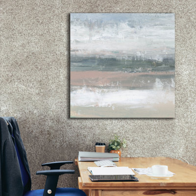  «Pastel Tides 2» par Ethan Harper, art mural sur toile, 37 po x 37 po