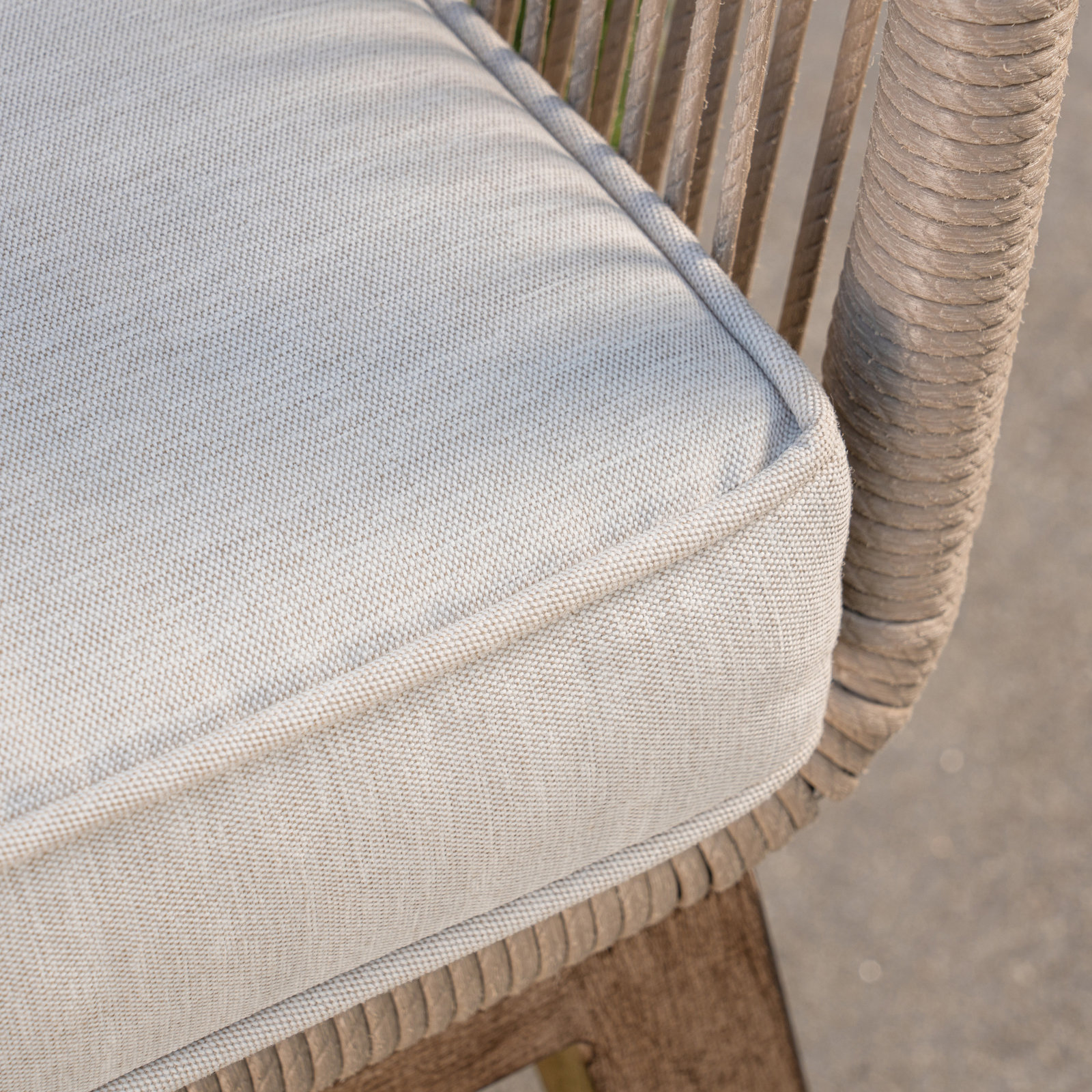 Farner Premium All-Weather Wicker Outdoor Dining Armchair with Cushion