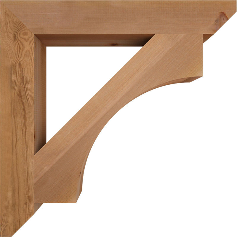 Support en bois Westlake, Cèdre rouge, H 28 po x l 3,5 po x P 28 po