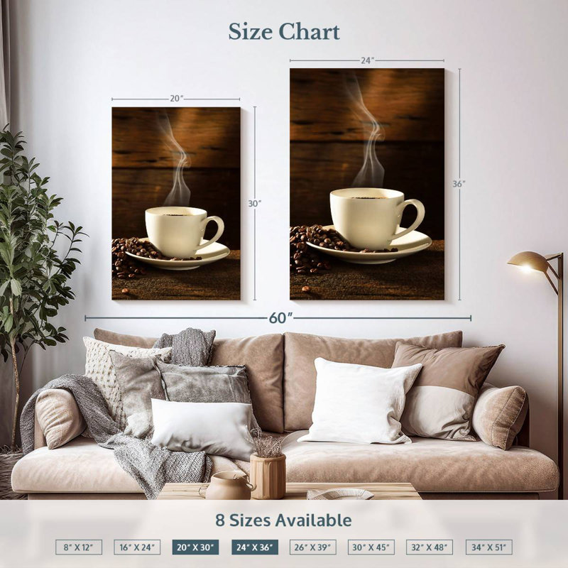 Yarlin Hot Coffee, 36" H x 24" W