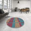 Tapis gris motif/rose/bleu-2065638397