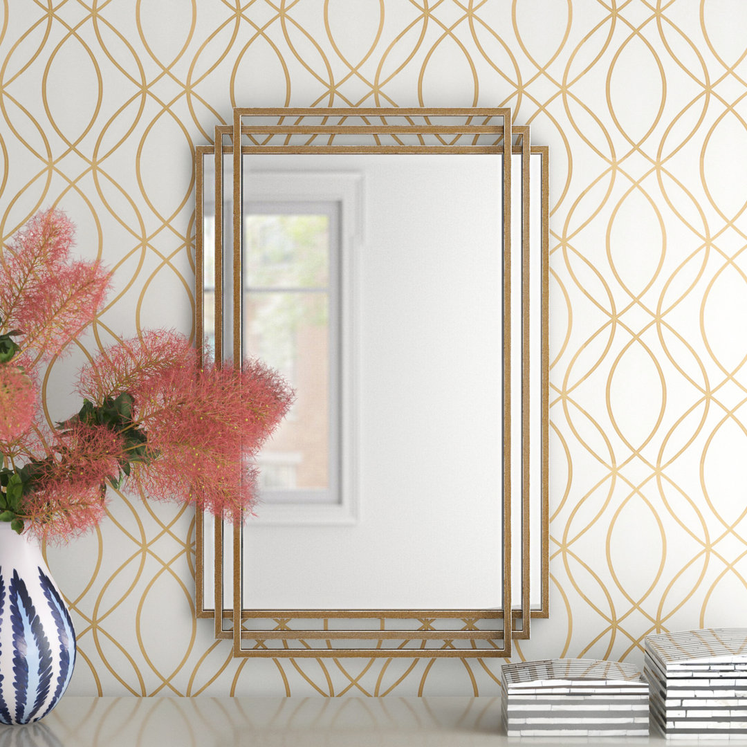 Guadalupe Metal Flat Wall Mirror Etta Avenue™