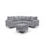 Canapé modulaire Houston G00325B-SC (repose-pieds non inclus), gris