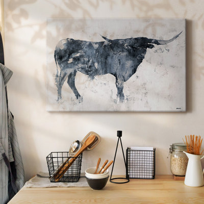 Long Horn Alt V2-Gallery Wrapped Canvas