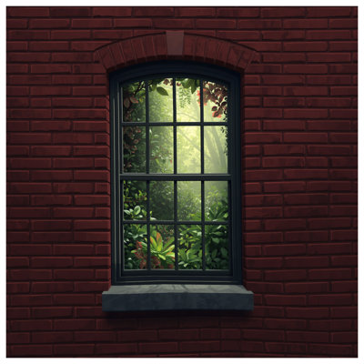 Brick Wall Window Comforter