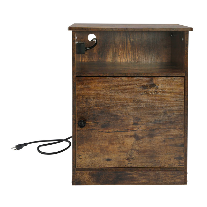 16.3'' W Nightstand, Brown