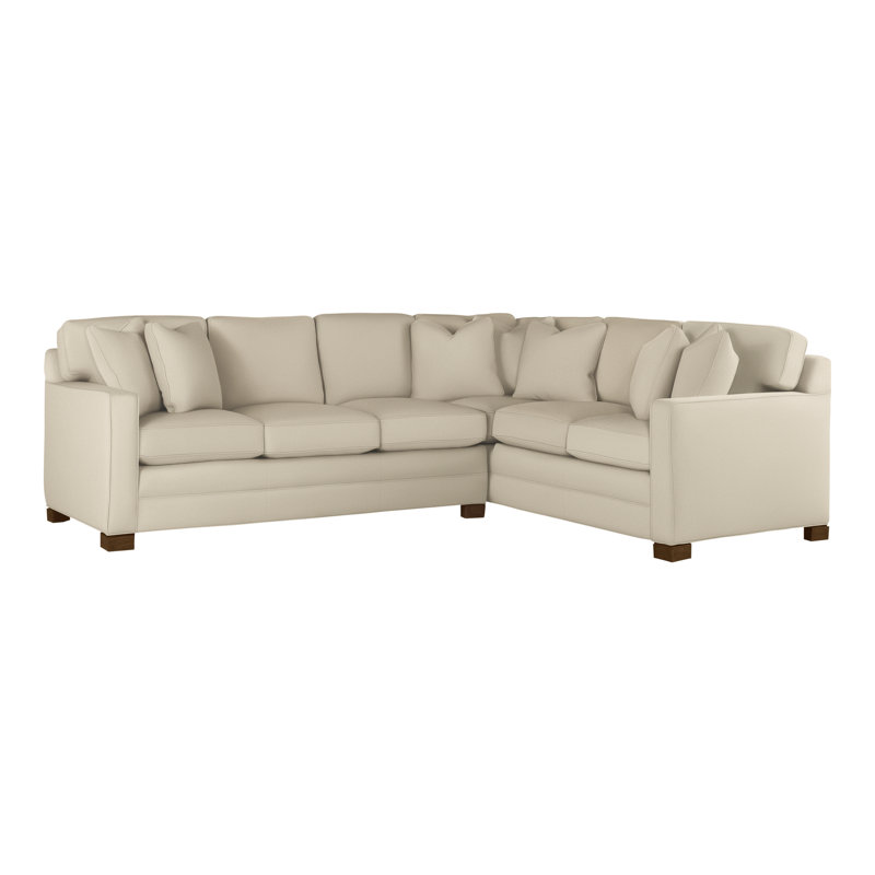 American Bungalow 2-Piece Hillcrest L-Sectional, Tuck Linen, Navajo