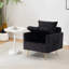 Chaise d'appoint rembourrée avec rangement et poche-598868100