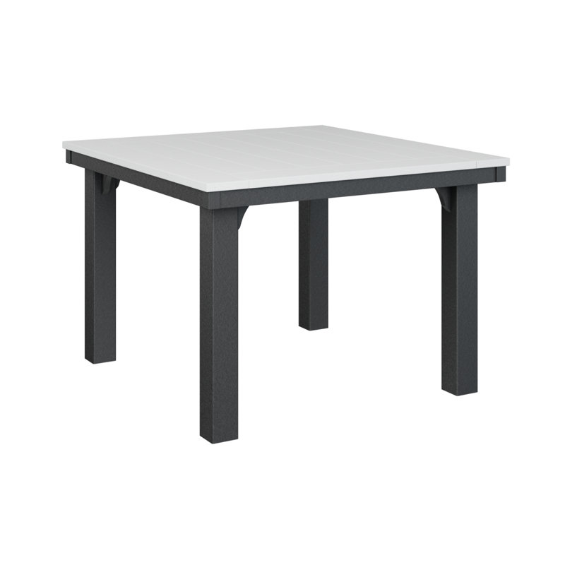 Homestead Outdoor Square Dining Table, Antique Mahogany, Black