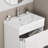 24 Inch Bathroom Vanity Sink Top with 2.6-Inch Thickened Ceramic Basin, Glossy White Finish for Modern and Classic Bathroom Decor, Compact Design Ideal for Small to Medium Spaces