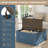 Bork Square Coffee Table For Living Room - 3 Colors Available (Black/Blue/White)-1893507438