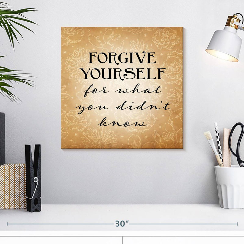 Tergel Forgive Yourself, 16" H x 16" W