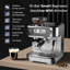 Machine With Grinder Espresso Maker With Powerful Milk Frother, Lcd Display,stainless Steel Coffee Maker