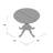 Ingbert Extendable Solid Wood Pedestal Dining Table-567339857