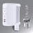 GE 5-Outlet 2-USB-A Wall Tap with Surge Protection, 560J, White, 39429