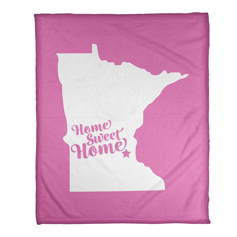Jeté en polaires pour minneapolis home, l 52,5 po x L 62,5 po, Rose