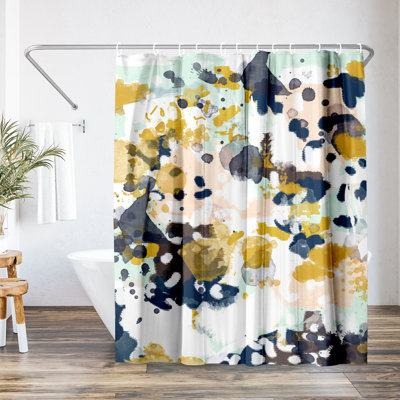 Abstract Shower Curtain Sloane by Charlotte Winter
