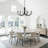 8-Light Dimmable 44"W Oversized Chandelier