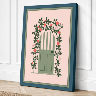 Doorway Botanical - Wrapped Canvas