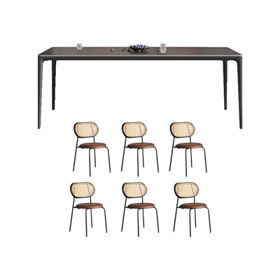 Pure Black Slate Dining Table