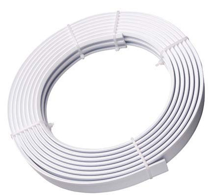 White Plastic / Acrylic Curtain Track/Rail, 350cm W