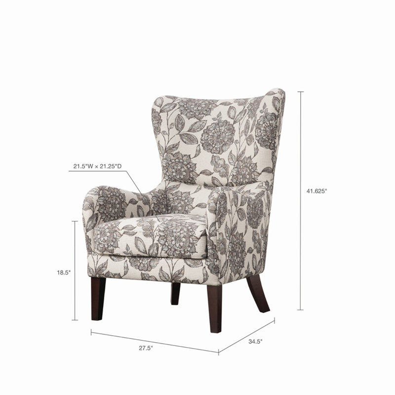 Fauteuil à oreilles Arianna Graceful Swoop - Un ajout élégant à votre décor