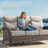 Totnes Outdoor Wicker Patio Conversation Set, 6" Thick Cushions-1692778146-1692778168