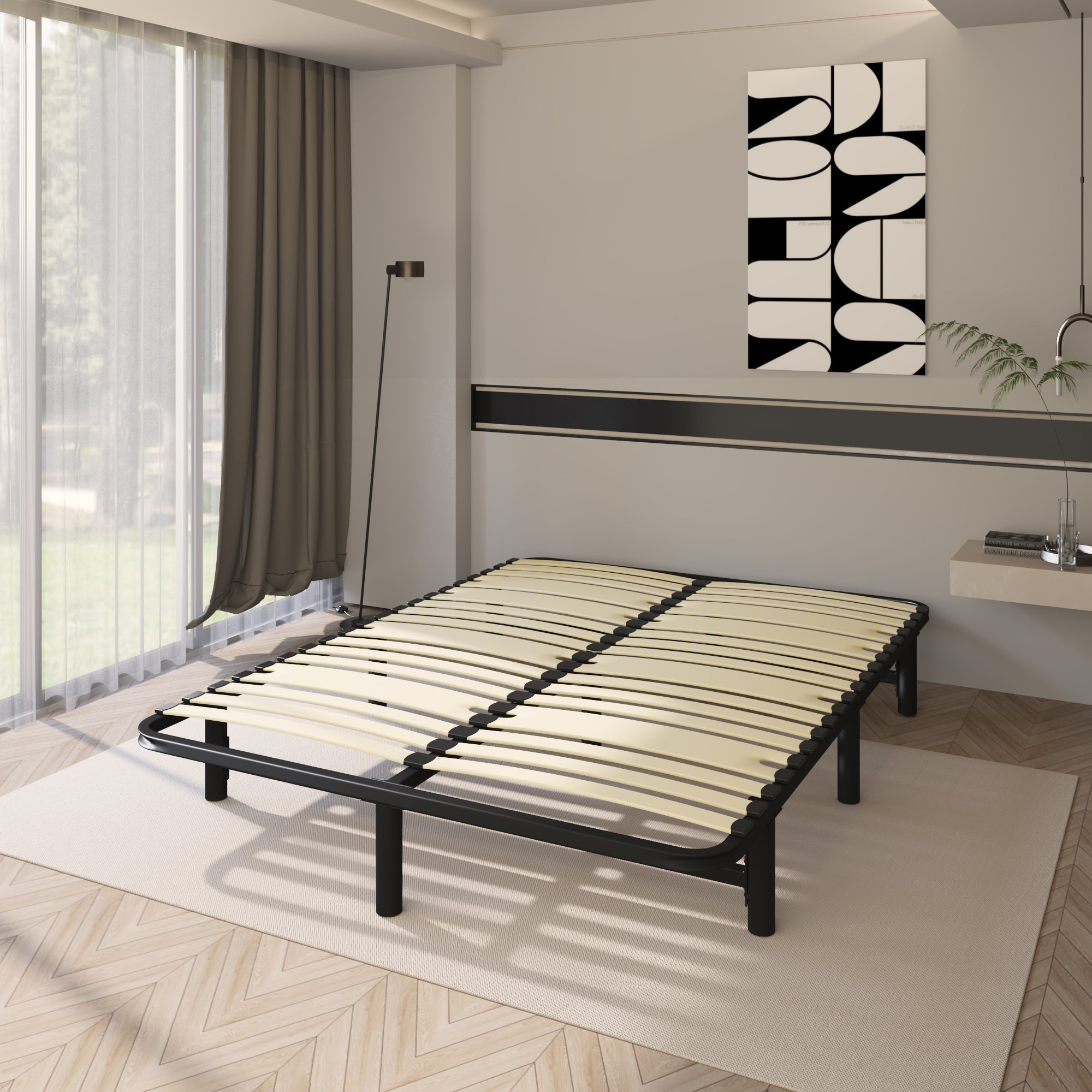 Vanity deals bed frame