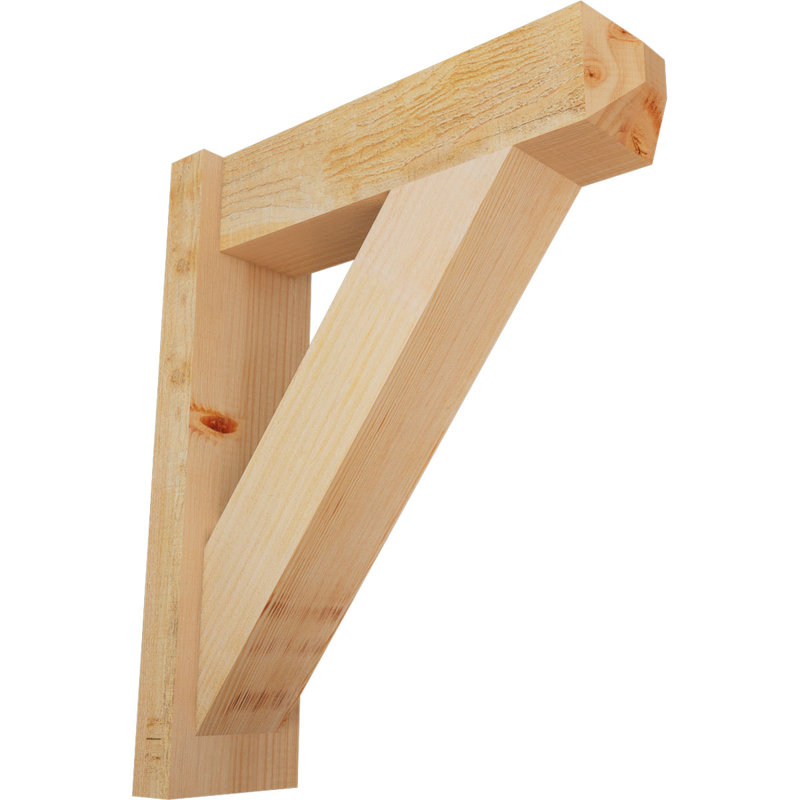 Artisan traditionnel en bois rustique, P 20 po x H 24 po, Sapin Douglas de 6 po (sciage brut)