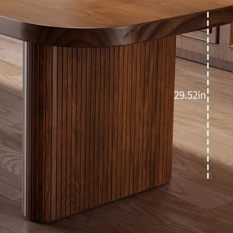 Solid wood simple quality dining table, 29.52”H x 35.43”L x 86.61”W