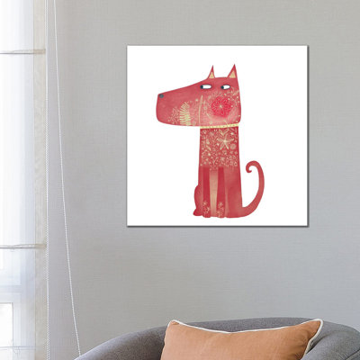 Flowerhound by Nic Squirrell - Wrapped Canvas Print