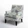 Aguilar Contemporary Upholstered Armchair with Nail Head Trim