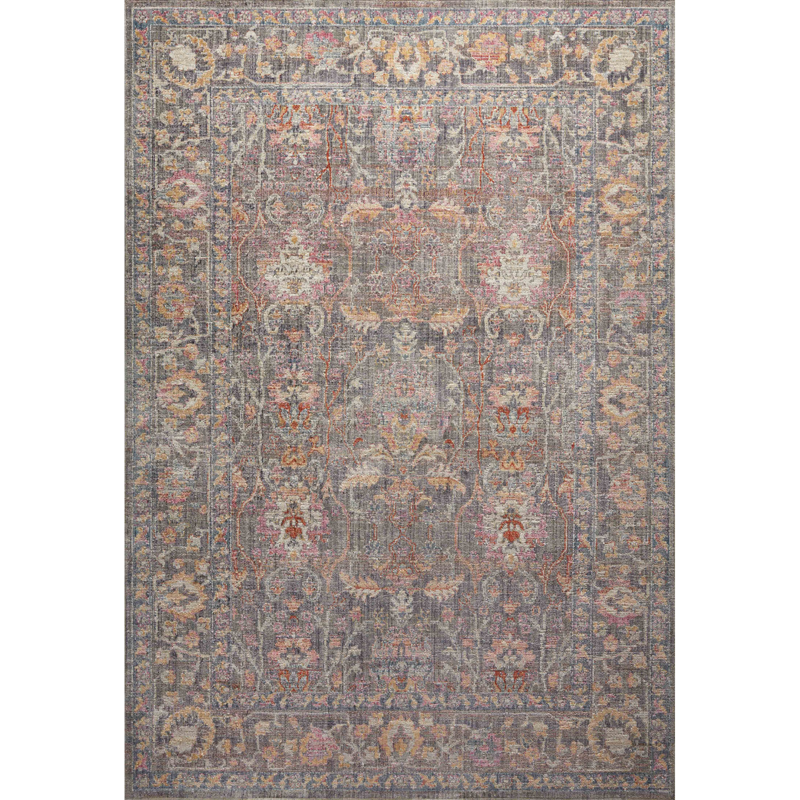 Chris Loves Julia x Loloi Rosemarie Sage Gold Rug, Rectangle 2'7" x 4'