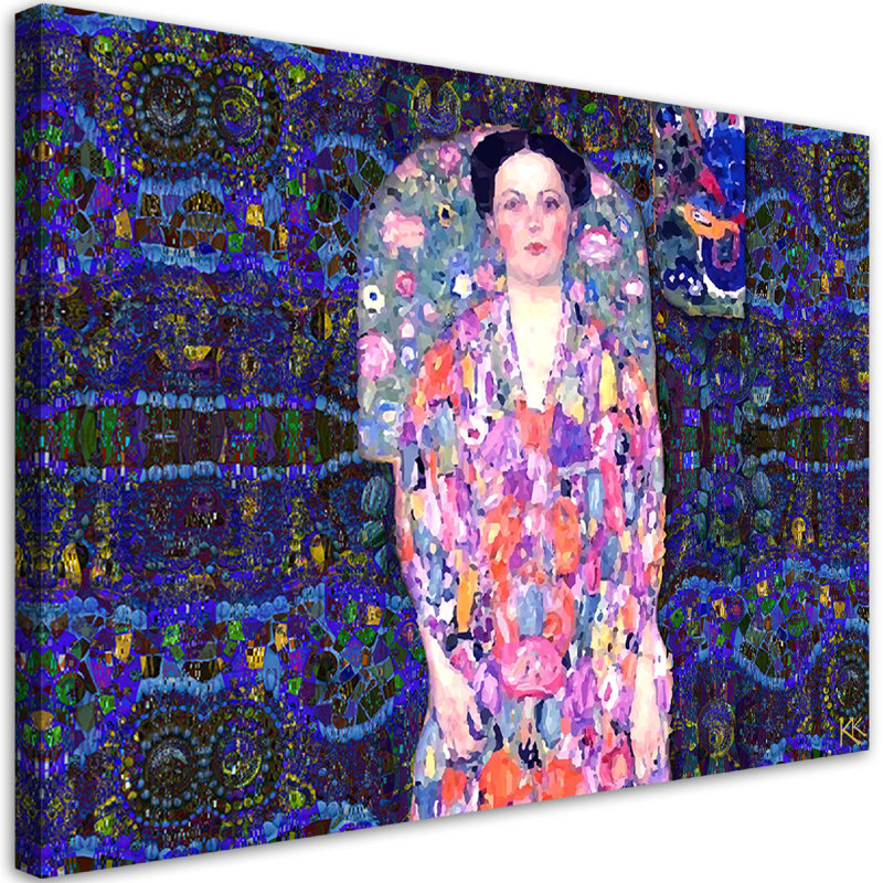 Portrait Of Eugenia Primavesi Klimt - No Frame Print on Canvas, 80cm H x 120cm W