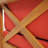 X-BACK CORNER BENCH-L WITH COFFEE TABLE, RED