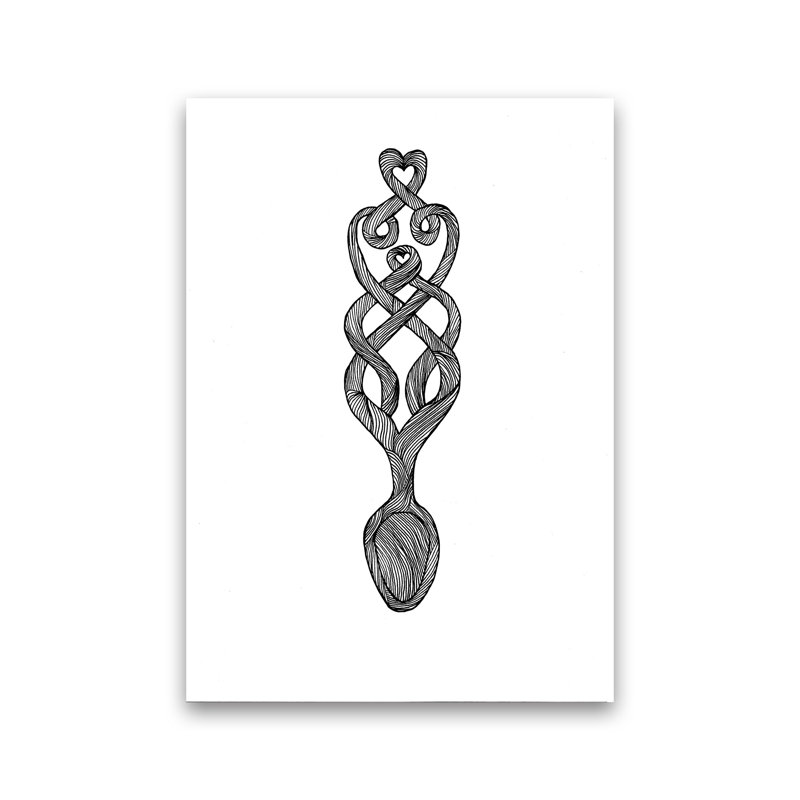 Welsh Spoon 1 Piece Wall Art, 30cm H x 21cm W x 1cm D, Unframed