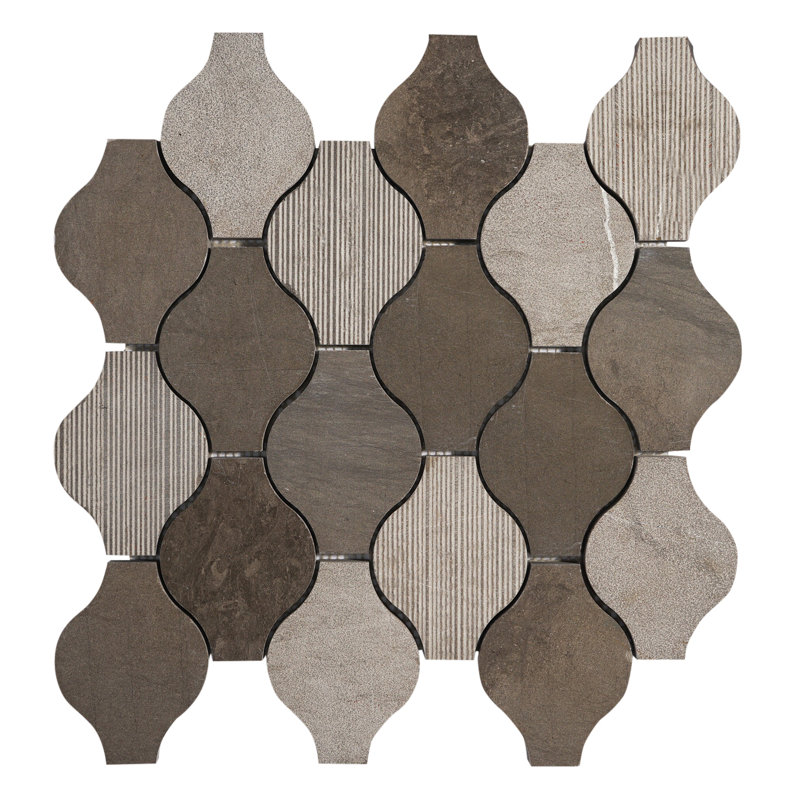 Carreau de mosaïque en pierre naturelle 12 po x 12 po pour mur et plancher