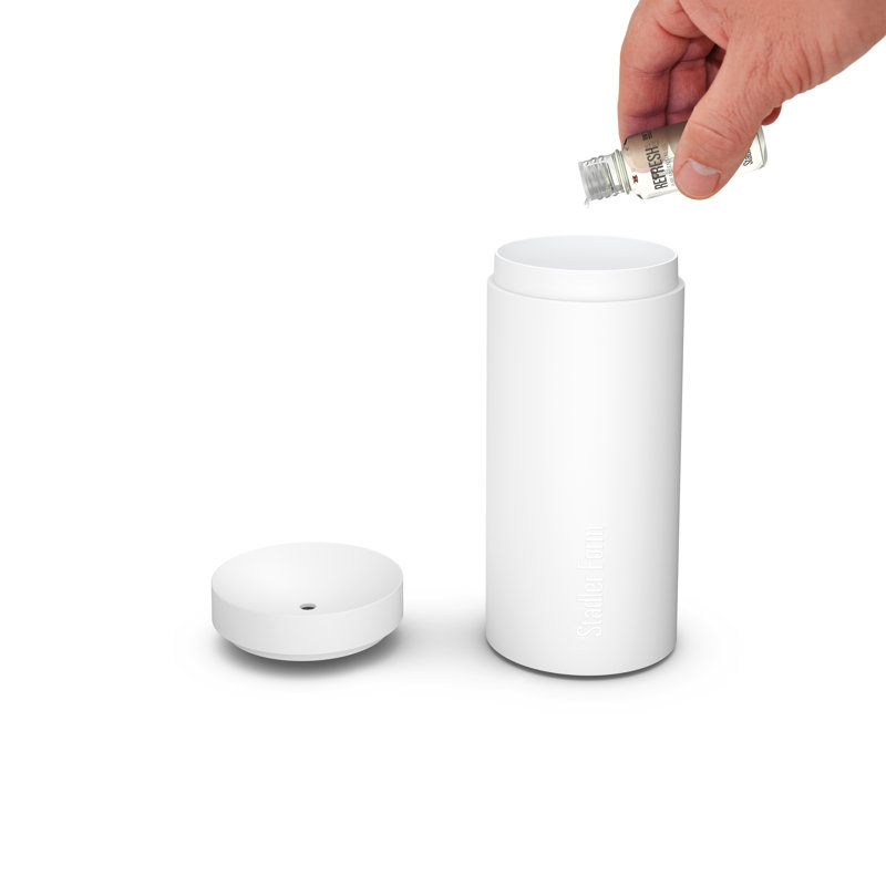 Stadler Form Lucy, Essential Oil Aroma Diffuser with Flame Effect and 7 Hours Battery Time, White