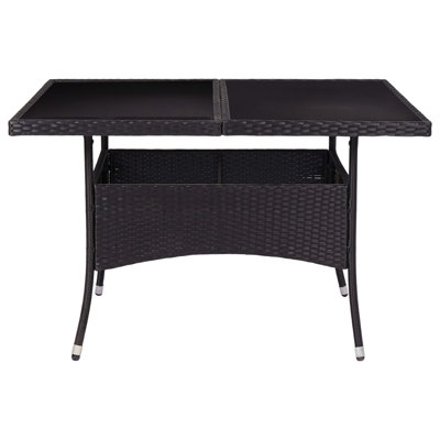 Sevanna Square Glass Outdoor Dining Table - 120 cm W 120 cm D