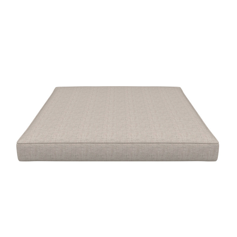 Sunbrella® Outdoor Ottoman Seat Cushion, 20" W x 22" D, Cast Silver