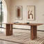 Combinaison de table et de chaises en bois massif rétro