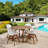 Amazonia Charlotte 4 - Person Metal Patio Dining Set with Round Table