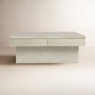 Flannery Solid Wood Coffee Table with Storage