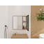 Armoire de salle de bain murale 10 pouces avec porte en acrylique et tablette réglable en verre (sans miroir)