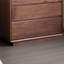 Commode d'appoint simple en noyer noir