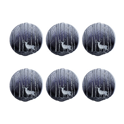 Konya Glass Dessert Plates, Set of 6