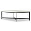 HAMMERED IRON Marble Coffee Table-711199574