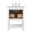 Bonsai 24'' Single Bathroom Vanity with Marble Top-1878870703